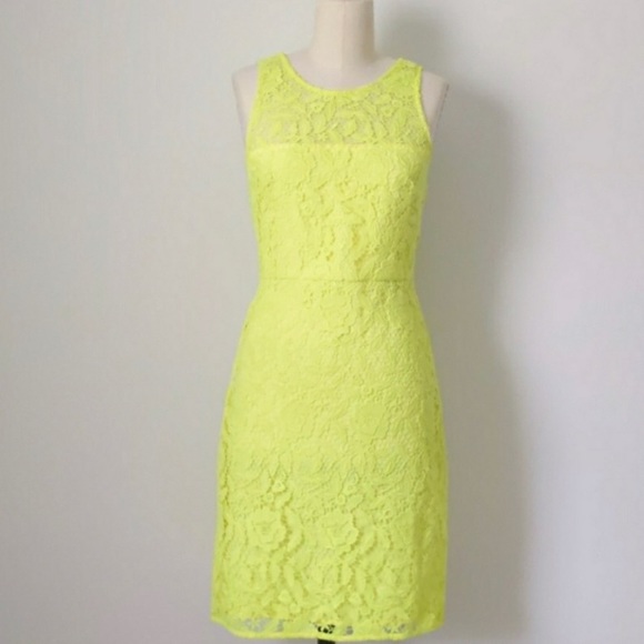J. Crew Dresses & Skirts - J. Crew lace yellow dress